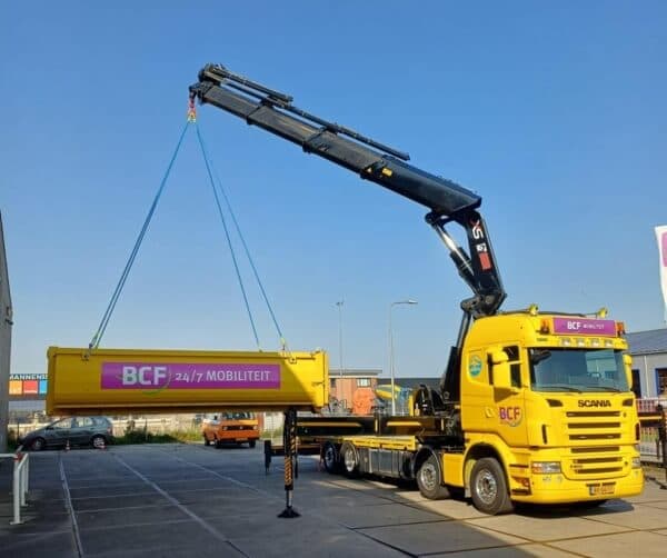 BCF Mobiliteit bergt een elektrisch voertuig